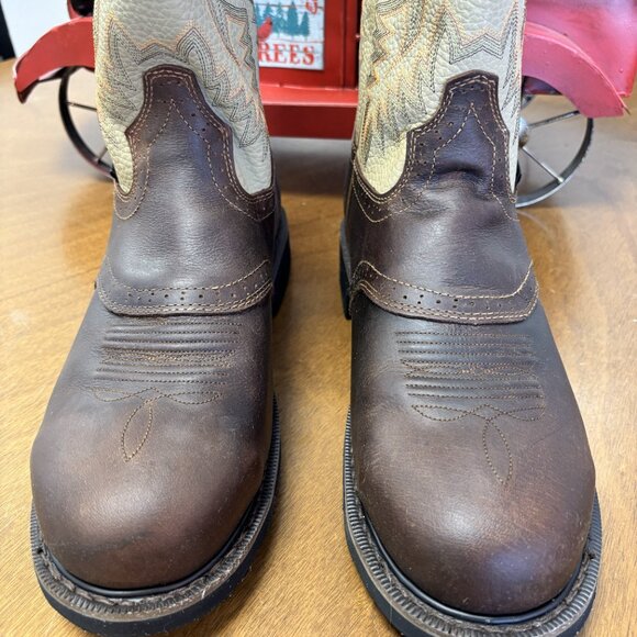 Justin Original Workboots – Steel Toe Western Work Boots – Size 11D – NEW - Picture 2 of 10